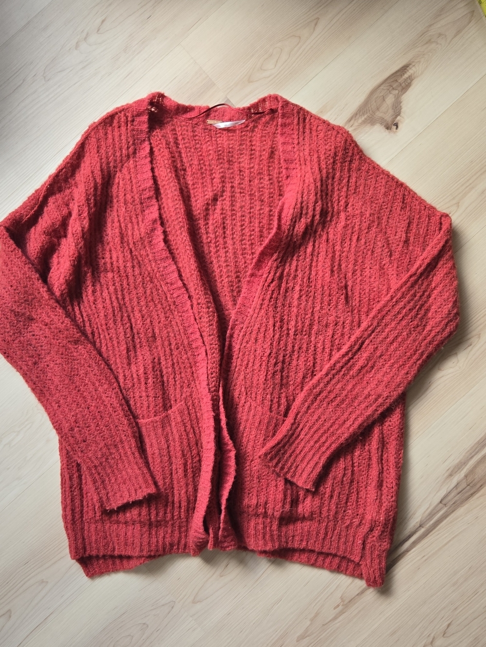 Free People Alpaca-Blend Cardigan, Maroon, Sizw XS